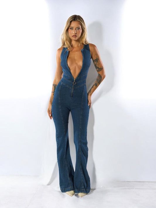 Heartthrob Denim Jumpsuit