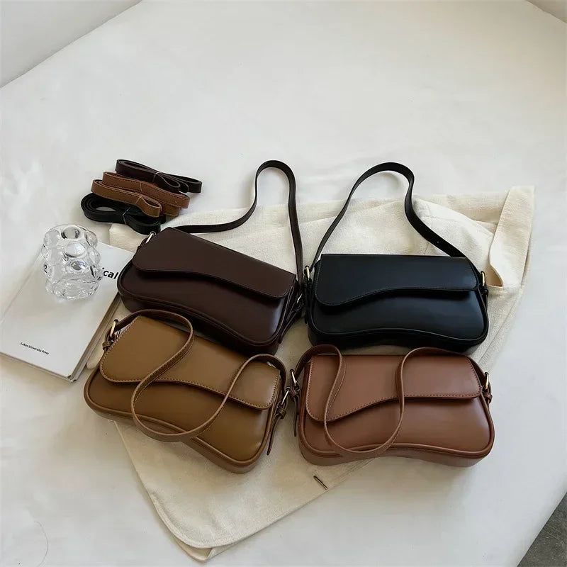 Vintage Leather Saddle Luxury Bag 2024